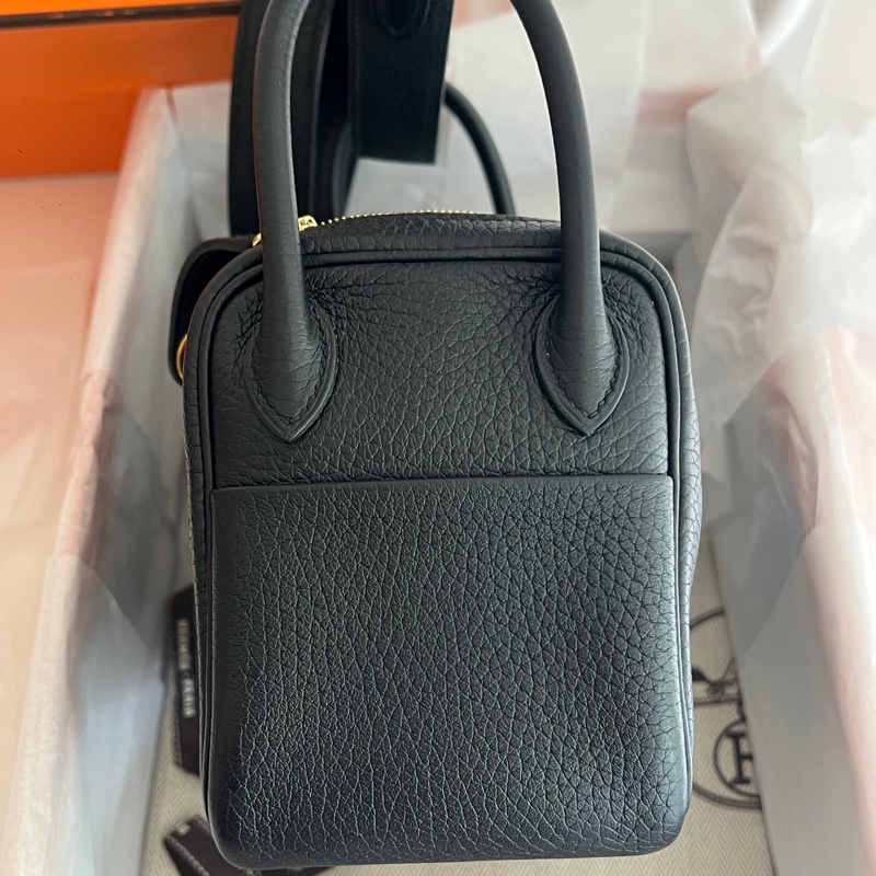 Hermes mini Lindy TC皮 一代 黑金-2
