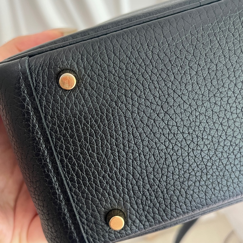 Hermes mini Lindy TC皮 一代 黑金-5