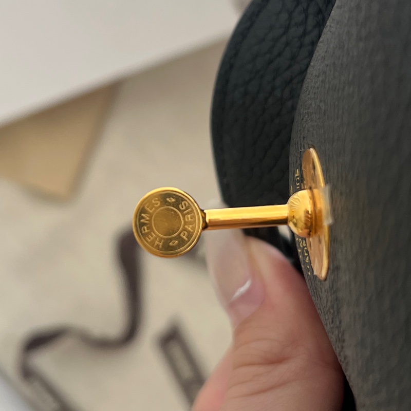 Hermes mini Lindy TC皮 一代 黑金-19
