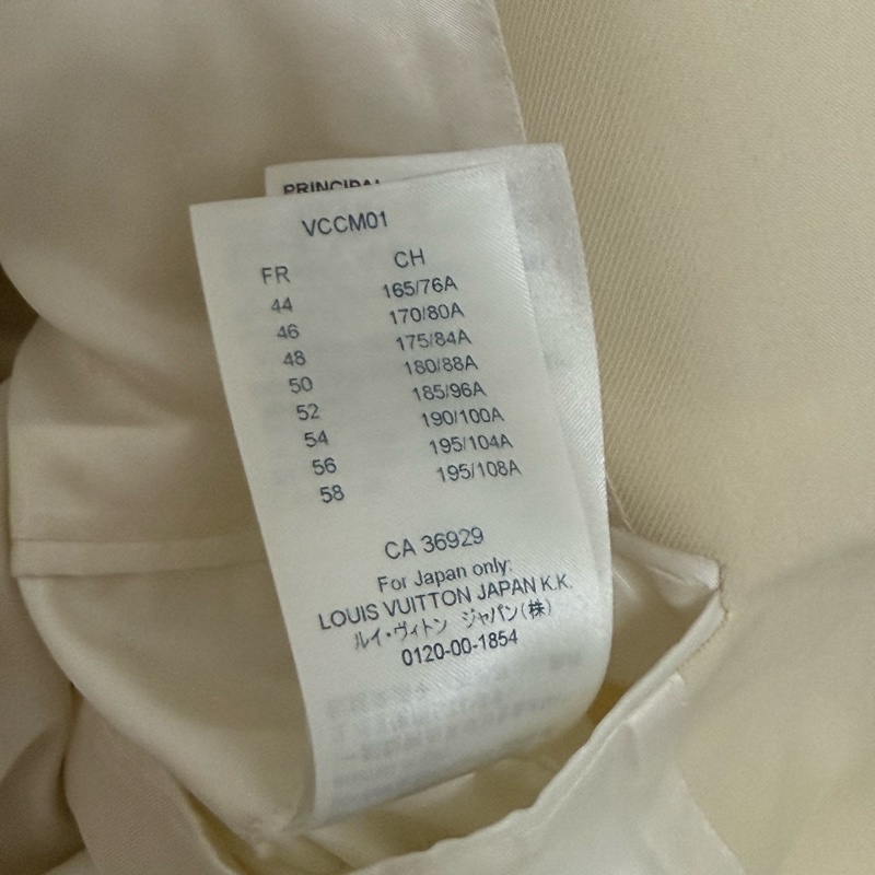 Louis Vuitton ecru double breasted blazer jacket 46 西裝外套-9