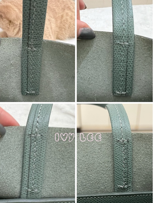 Celine 2-Way Vertical Cabas 托特包 斜背包 直立式 手提 綠色 正品 二手精品-16