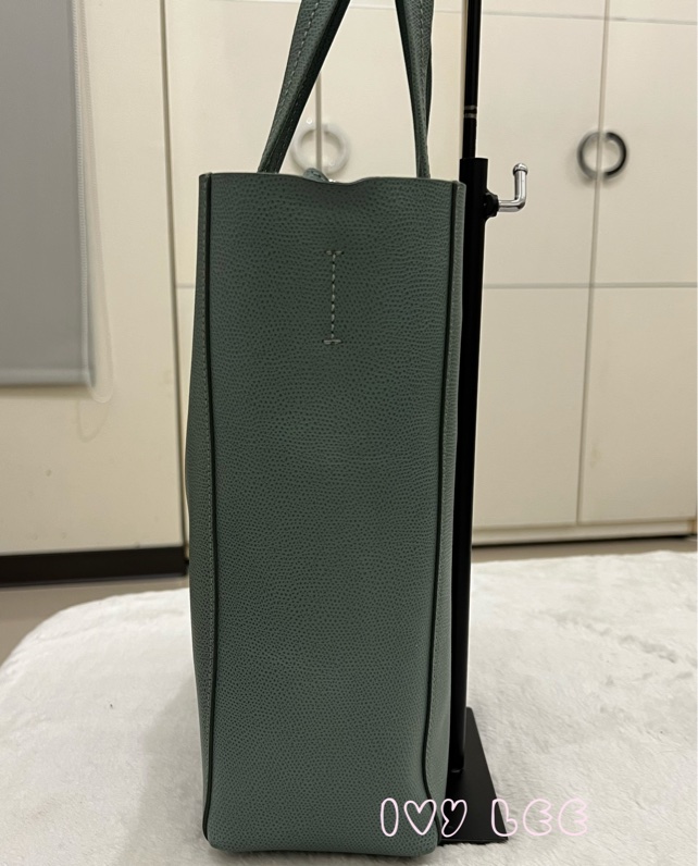 Celine 2-Way Vertical Cabas 托特包 斜背包 直立式 手提 綠色 正品 二手精品-17