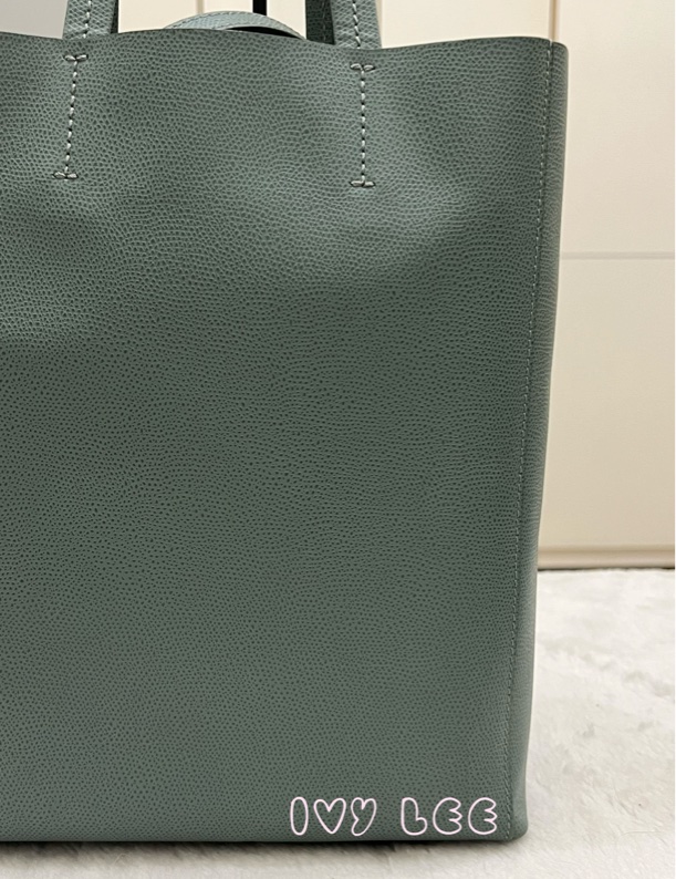 Celine 2-Way Vertical Cabas 托特包 斜背包 直立式 手提 綠色 正品 二手精品-24