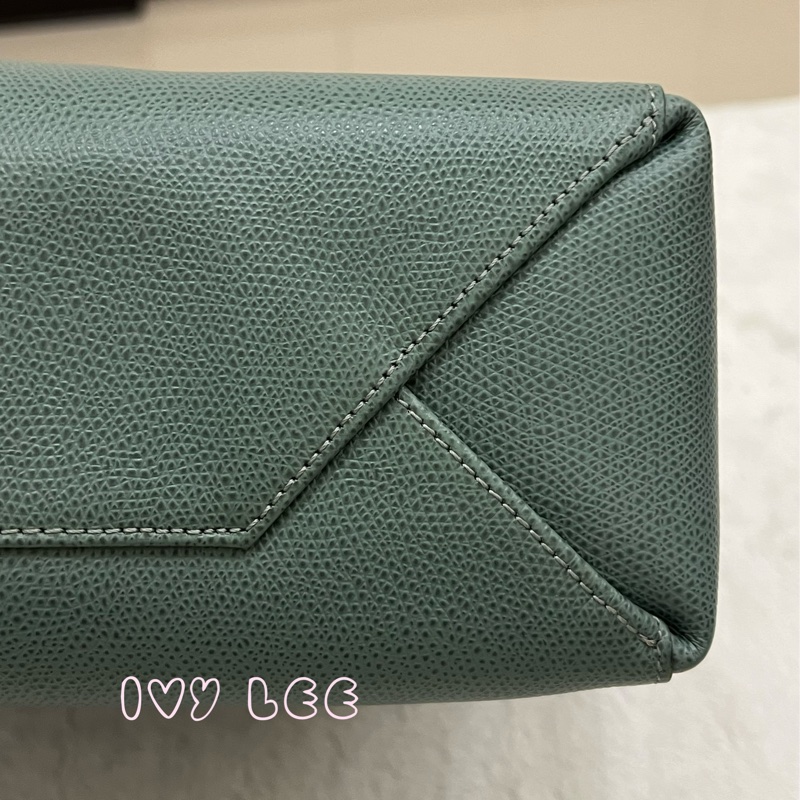 Celine 2-Way Vertical Cabas 托特包 斜背包 直立式 手提 綠色 正品 二手精品-29