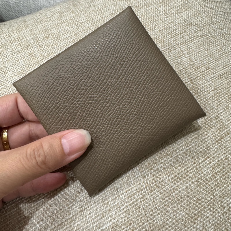 Hermes Bastia大象灰零錢包 👛 全新B刻 2024購證 可送禮-3