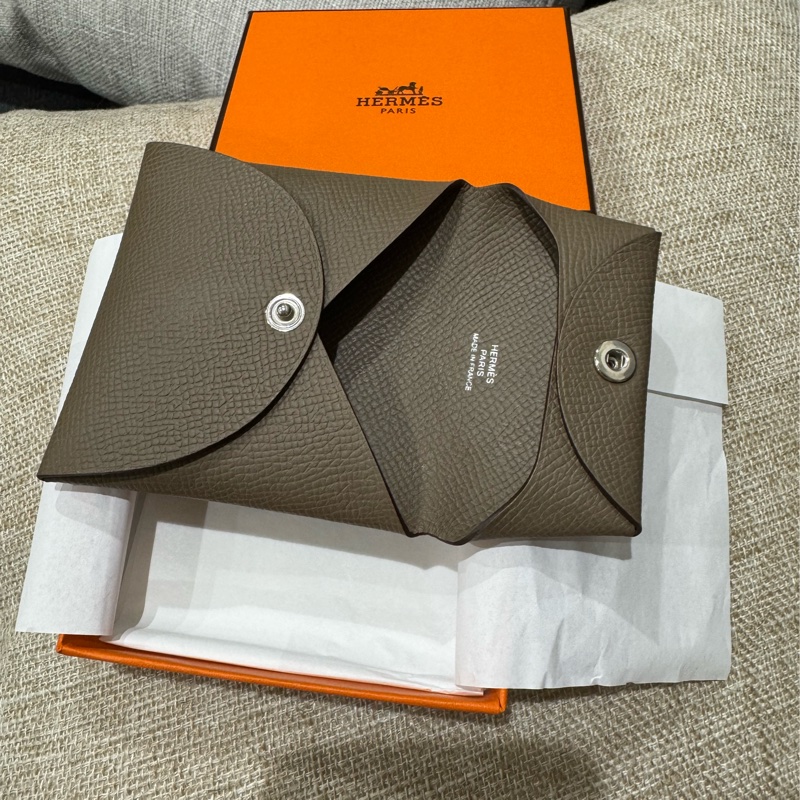 Hermes Bastia大象灰零錢包 👛 全新B刻 2024購證 可送禮-6