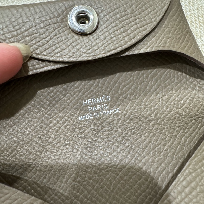 Hermes Bastia大象灰零錢包 👛 全新B刻 2024購證 可送禮-8
