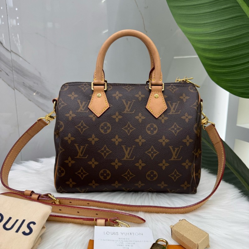 Louis Vuitton speedy25 手提包肩背包 晶片款-0