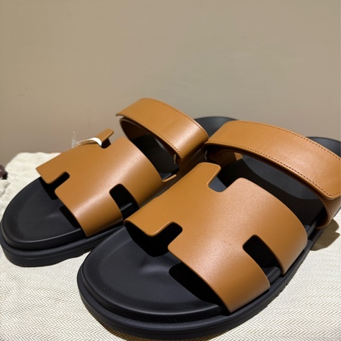 (全新)愛馬仕CHYPRE涼鞋 二舅拖 自然色 44號