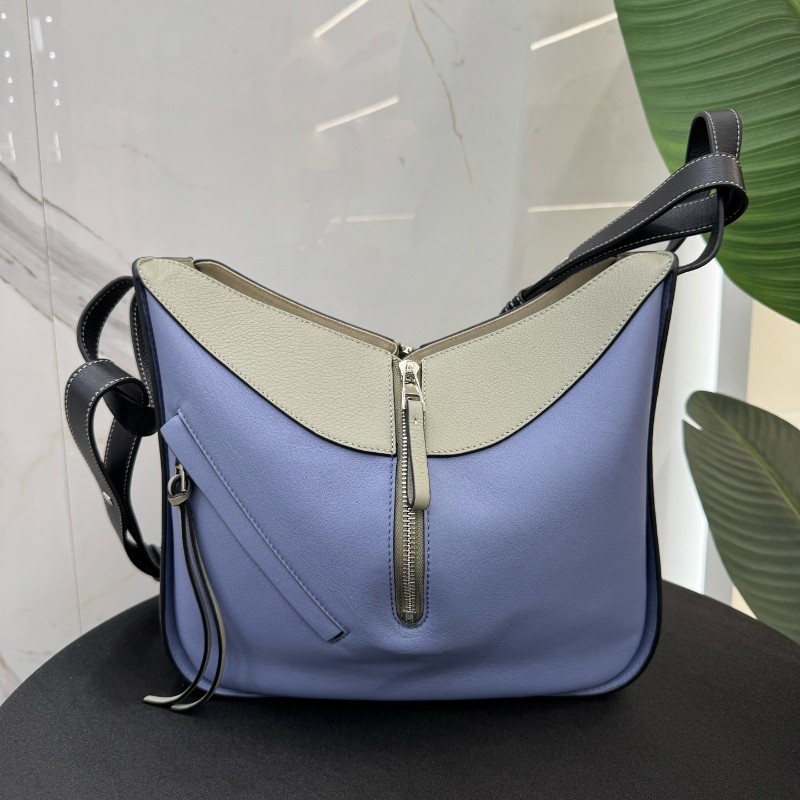 LOEWE/羅意威 hammock小號拼色吊床手提包 肩背包-0