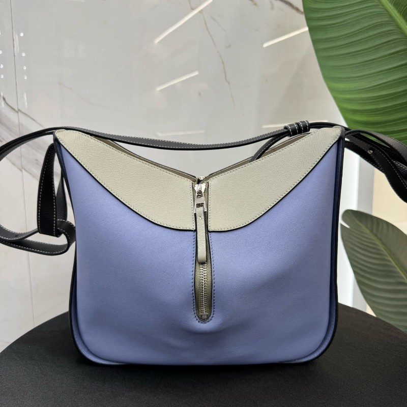 LOEWE/羅意威 hammock小號拼色吊床手提包 肩背包-1