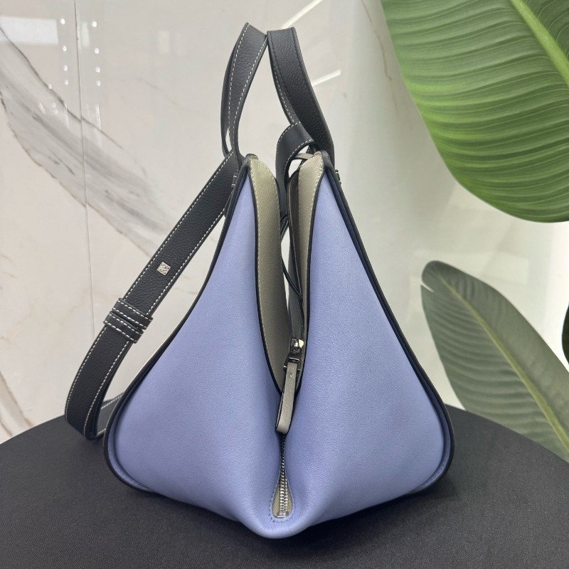 LOEWE/羅意威 hammock小號拼色吊床手提包 肩背包-2