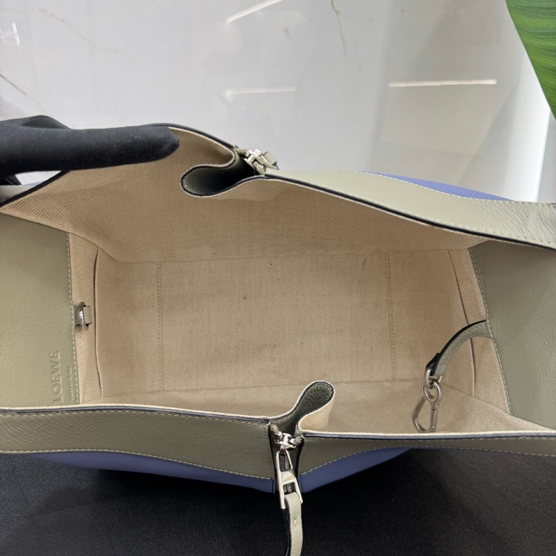 LOEWE/羅意威 hammock小號拼色吊床手提包 肩背包-5