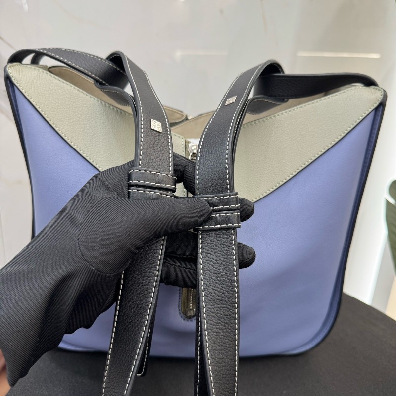 LOEWE/羅意威 hammock小號拼色吊床手提包 肩背包-6