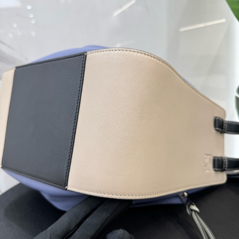 LOEWE/羅意威 hammock小號拼色吊床手提包 肩背包-7