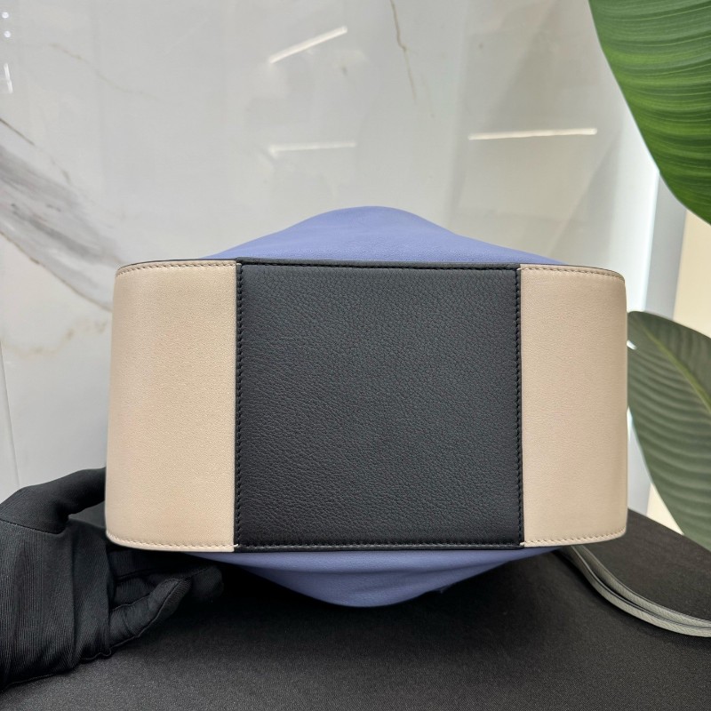 LOEWE/羅意威 hammock小號拼色吊床手提包 肩背包-9