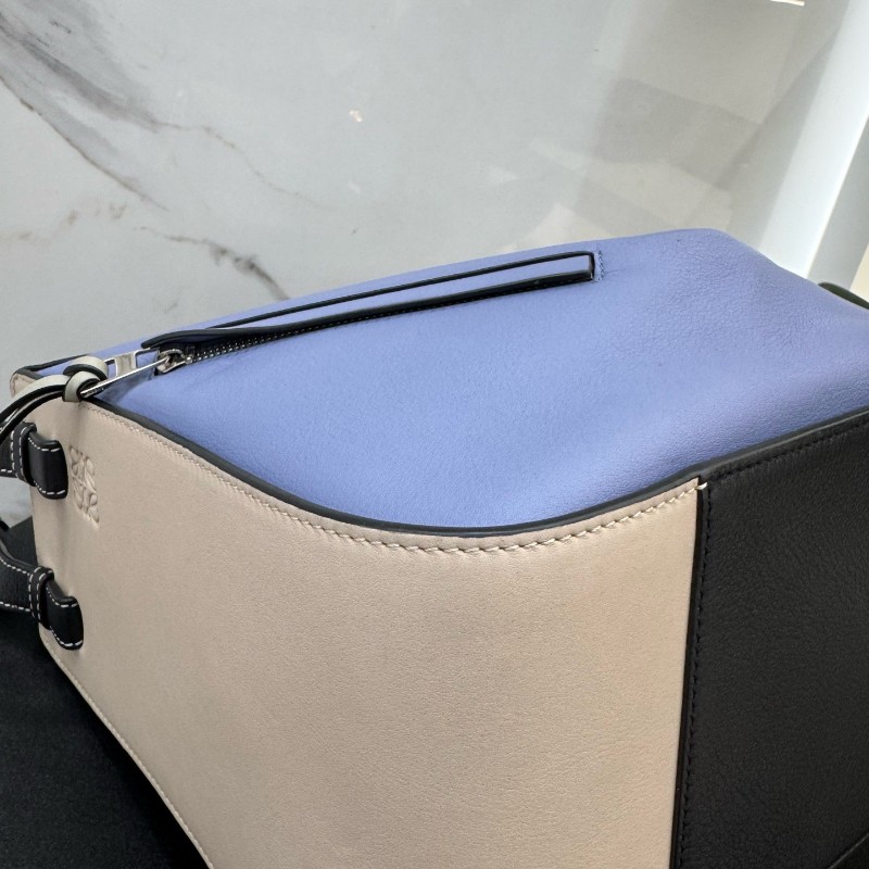 LOEWE/羅意威 hammock小號拼色吊床手提包 肩背包-12
