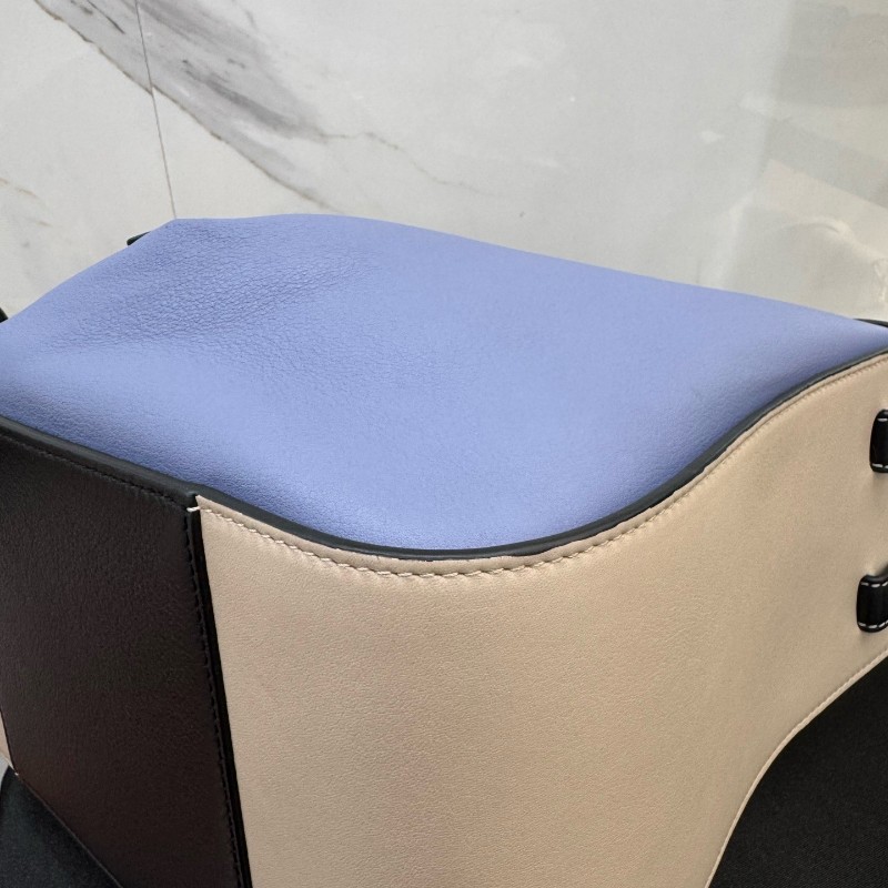 LOEWE/羅意威 hammock小號拼色吊床手提包 肩背包-13