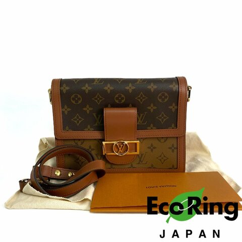 △ Louis Vuitton 路易威登 Brown Coated Canvas Monogram Dauphine MM Shoulder Bag M45958 啡色塗層帆布經典老花肩背袋 - 257017210
