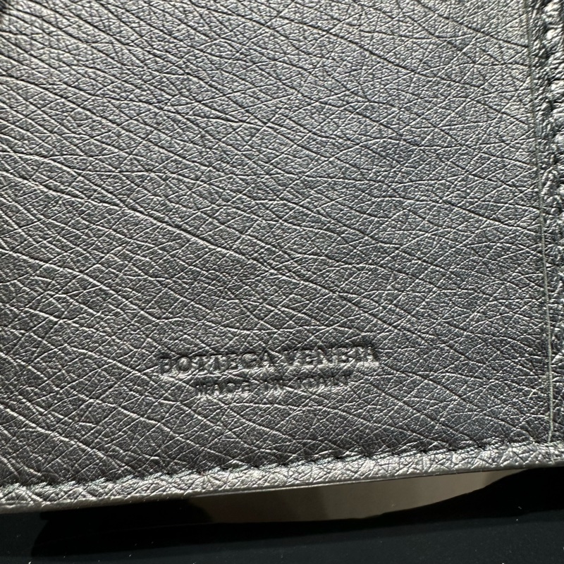 Bottega Veneta葆蝶家 BV 斜纹编织拼鴕鳥皮 长款对折钱包-5