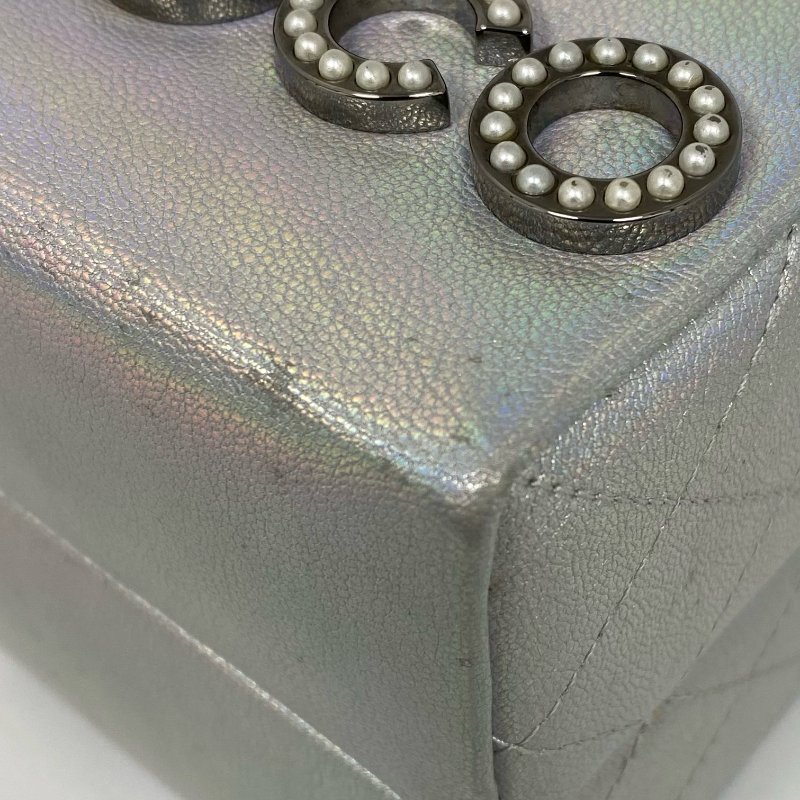 △ Chanel 香奈兒 Milk Box Silver Calfskin Gray Tone Metal Chain Shoulder Bag No.19 A94304 銀色小牛皮灰色金屬鏈條肩背袋 No.19 A94304 -257017877-11