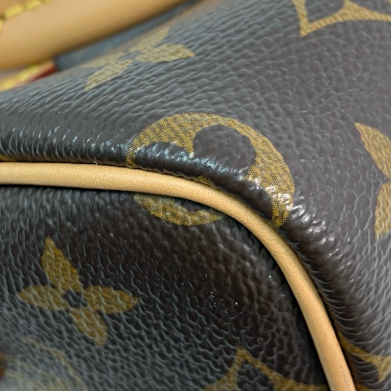 △ Louis Vuitton 路易威登 Brown Coated Canvas Monogram Nano Speedy 2 Way Bag M81085 啡色塗層帆布經典老花兩用袋 - 257020830-8