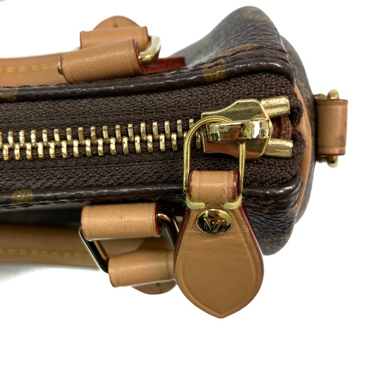 △ Louis Vuitton 路易威登 Brown Coated Canvas Monogram Nano Speedy 2 Way Bag M81085 啡色塗層帆布經典老花兩用袋 - 257020830-15