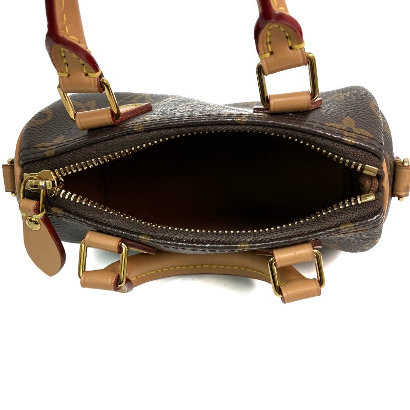 △ Louis Vuitton 路易威登 Brown Coated Canvas Monogram Nano Speedy 2 Way Bag M81085 啡色塗層帆布經典老花兩用袋 - 257020830-16