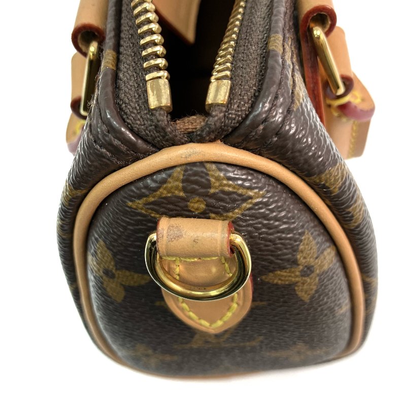 △ Louis Vuitton 路易威登 Brown Coated Canvas Monogram Nano Speedy 2 Way Bag M81085 啡色塗層帆布經典老花兩用袋 - 257020830-21