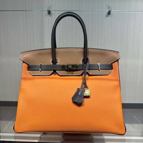 Hermes 爱马仕 Birkin35 六拼颜色 手提包
