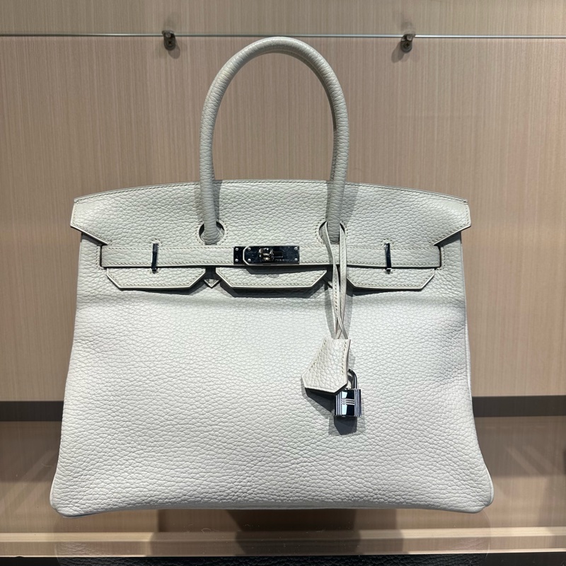 HERMES爱马仕 Birkin 35银扣 铂金包手提包-0