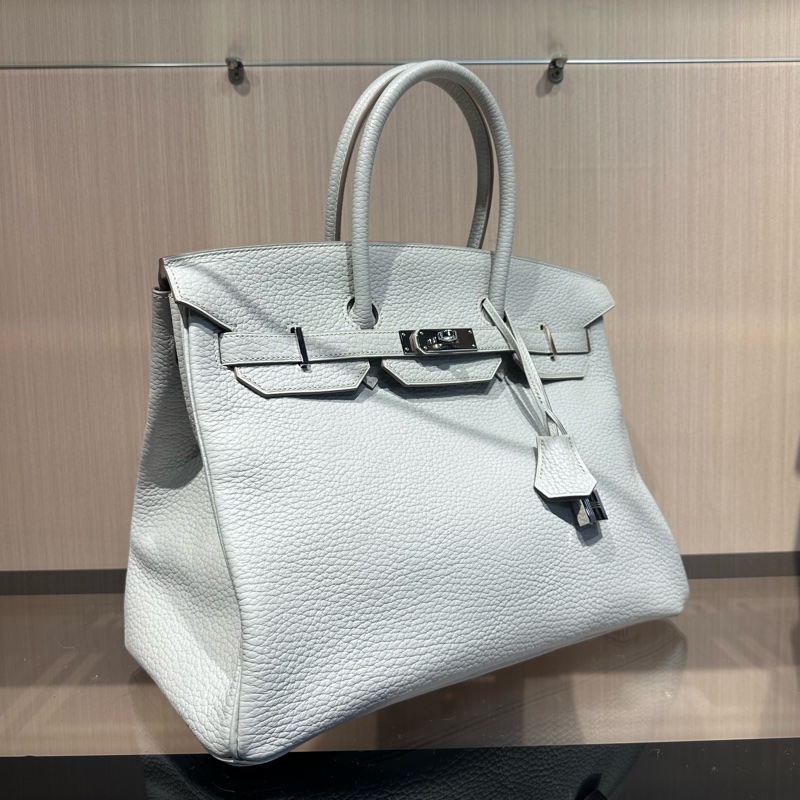 HERMES爱马仕 Birkin 35银扣 铂金包手提包-1