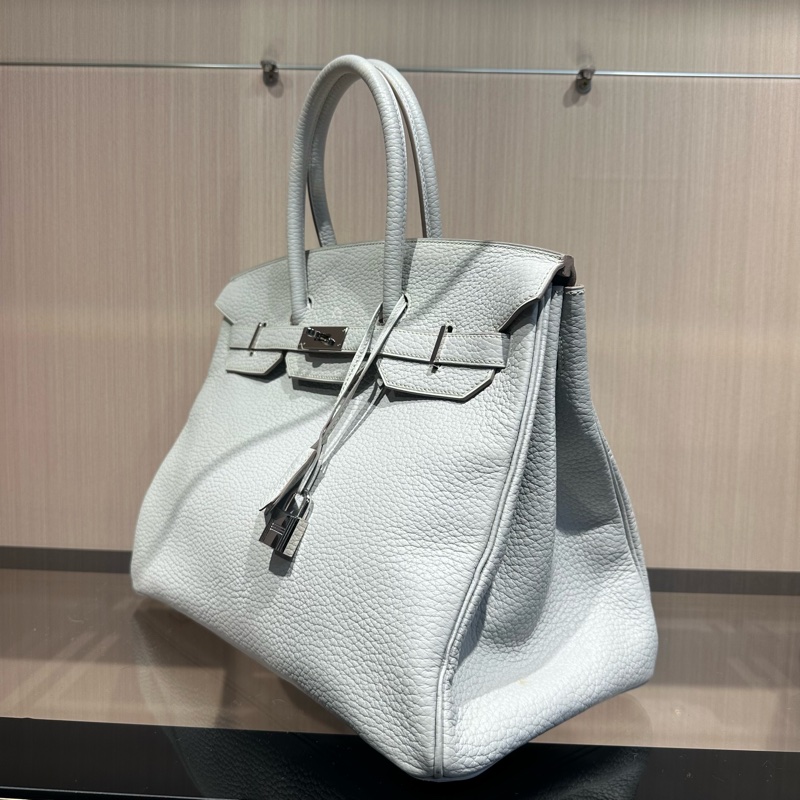 HERMES爱马仕 Birkin 35银扣 铂金包手提包-2