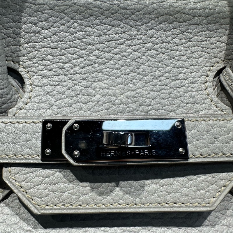 HERMES爱马仕 Birkin 35银扣 铂金包手提包-5