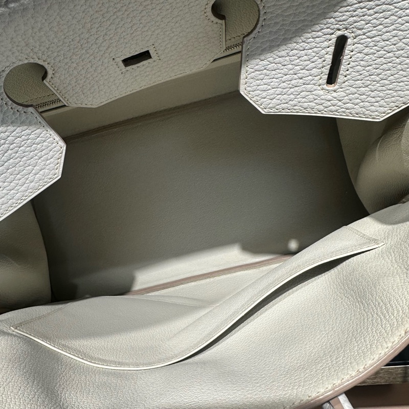 HERMES爱马仕 Birkin 35银扣 铂金包手提包-8