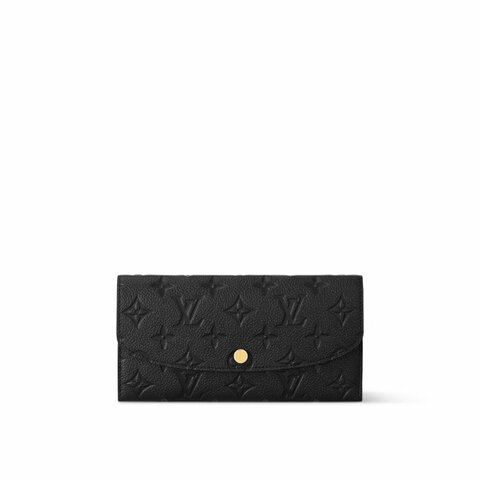 Louis Vuitton LV 路易威登 Emilie 新版經典壓花牛皮釦式長夾/手拿包 M62369 西班牙製