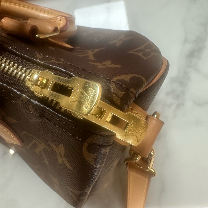 LOUIS VUITTON Speedy 25 老花 单肩手提包-5