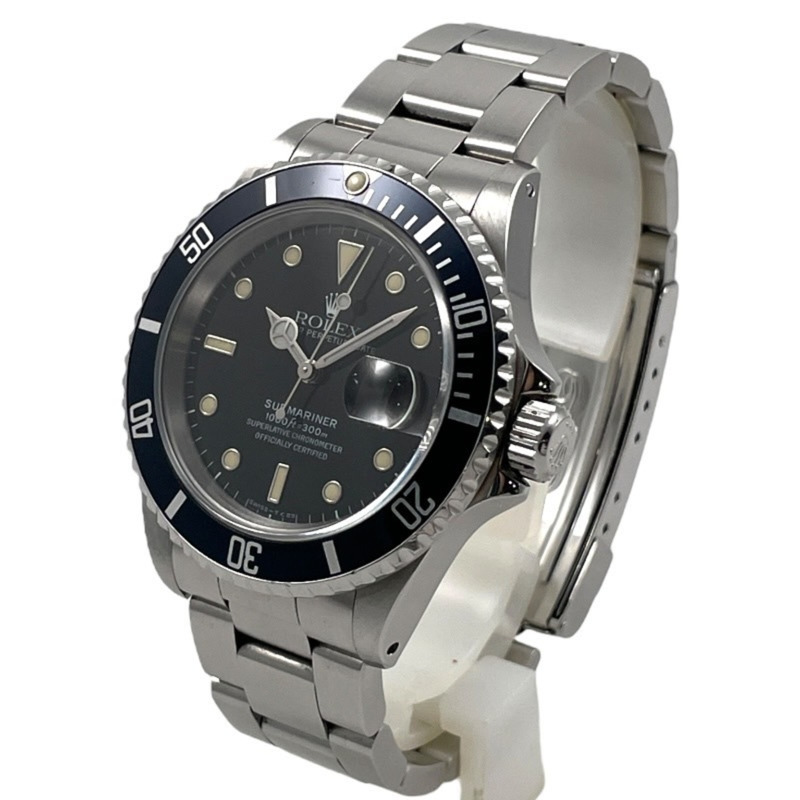 ROLEX 勞力士潛航者型 16610 男用不鏽鋼自動腕錶,黑色,配備氚氣機芯,N 序號-1