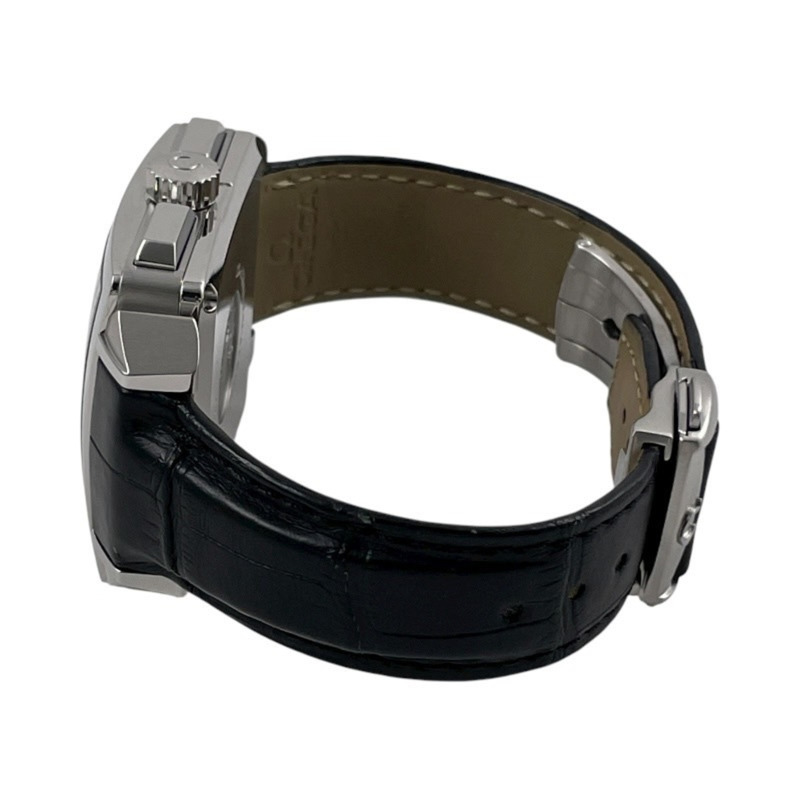 歐米茄碟飛X2計時碼錶 423.13.37.50.01.001 不鏽鋼皮革男士自動同軸腕錶黑色-3