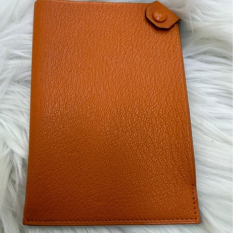 Hermes Tarmac Passport Holder Orange 護照套 橙色 山羊皮