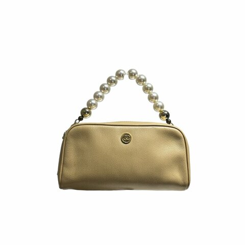 CHANEL CLUTCH BEIGE CALFSKIN GHW