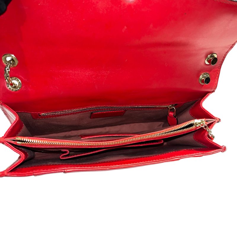 BVLGARI SERPENTI FOREVER RED CALFSKIN GHW-4