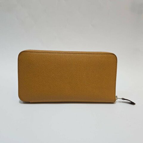 Hermes 芝麻色25Epson皮銀釦12卡ㄇ拉絲巾長夾H084700CKAA