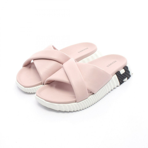 愛馬仕 Infra 涼鞋 l 平底皮鞋 粉紅色 二手 女款 39碼