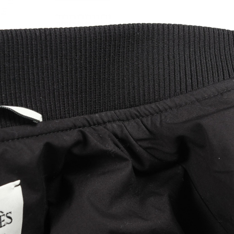 HERMES Pret Blouson 夾克 26-7113 皮革棉質黑色二手女款 34 碼-8