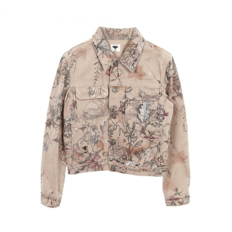 Dior 牛仔外套 312V11A3569 棉質粉紅二手女款