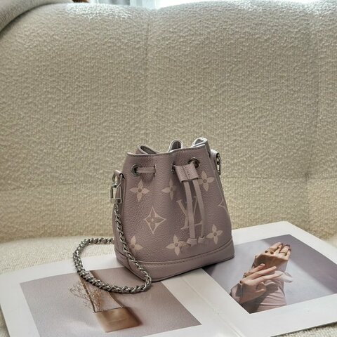 LOUIS VUITTON Nano noe水桶包 - 紫灰