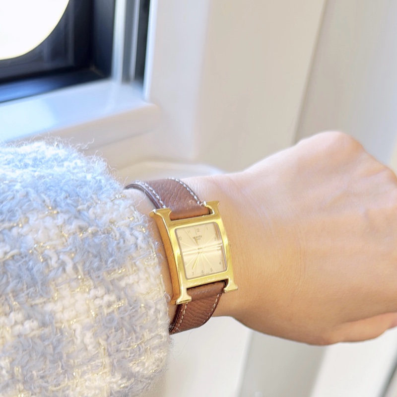 Hermes - Heure H 石英表-鍍金-21