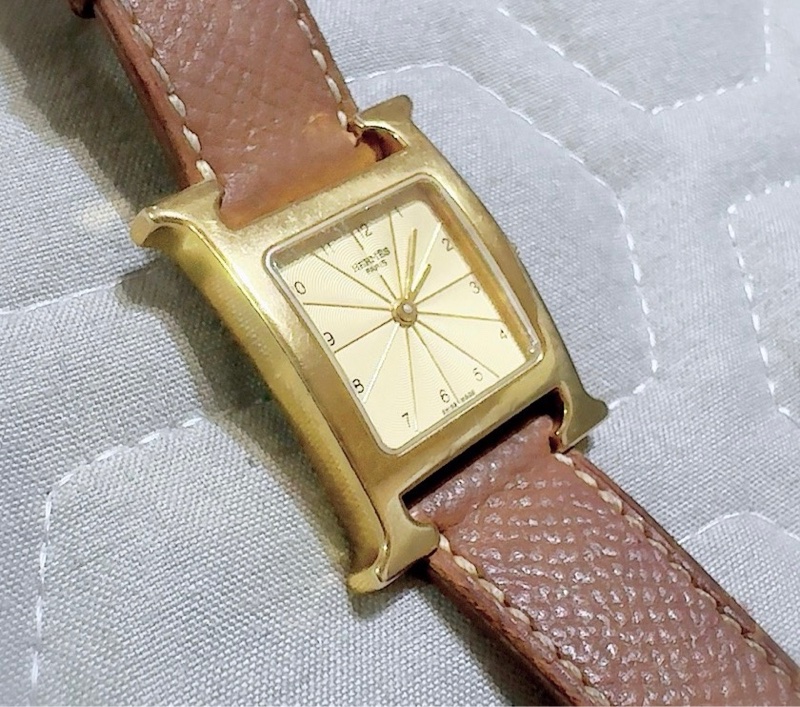 Hermes - Heure H 石英表-鍍金-5