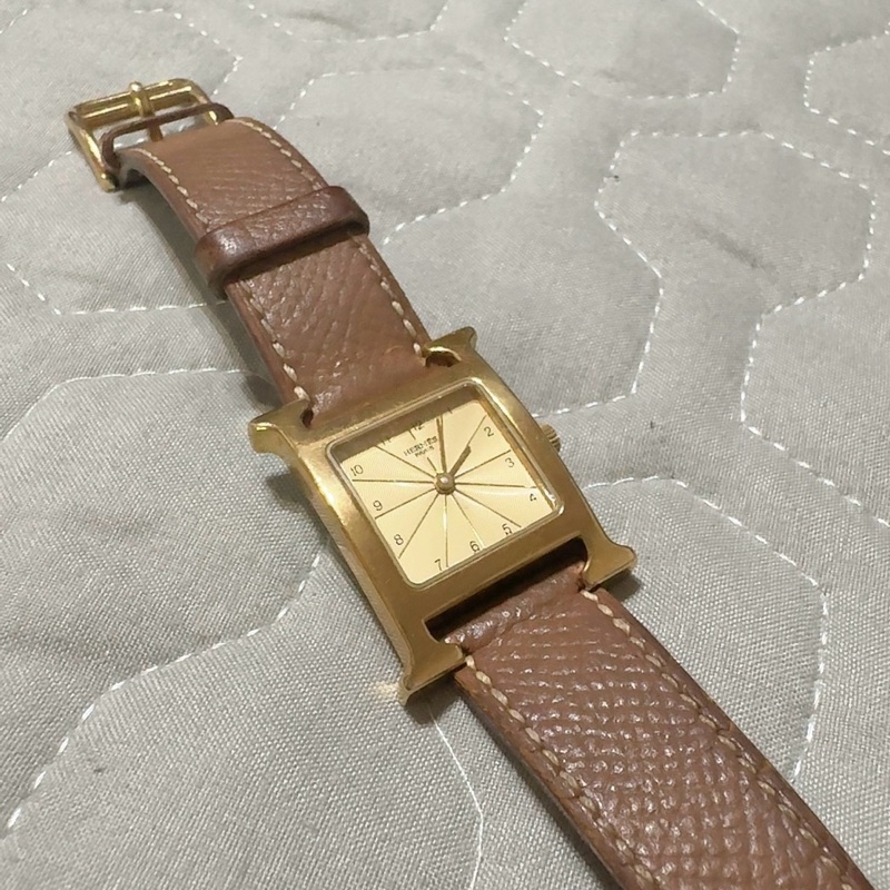 Hermes - Heure H 石英表-鍍金-8